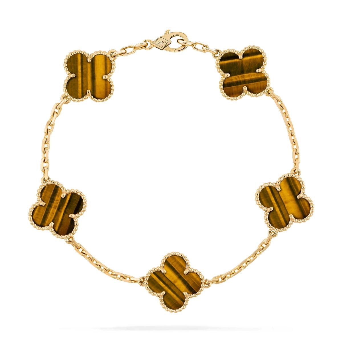 18k Vintage Motif Bracelet in Tiger’s Eye