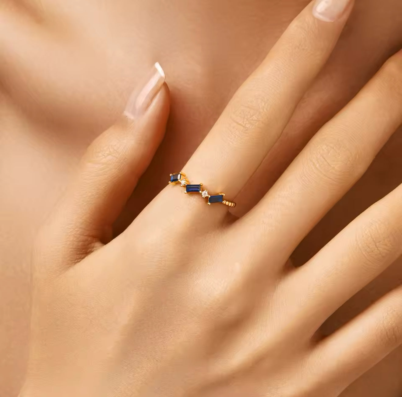 Jordana 18k Gold Plated 925 Silver Ring