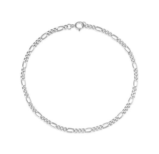 Catia Thin Figaro 925 Sterling Silver Chain Bracelet