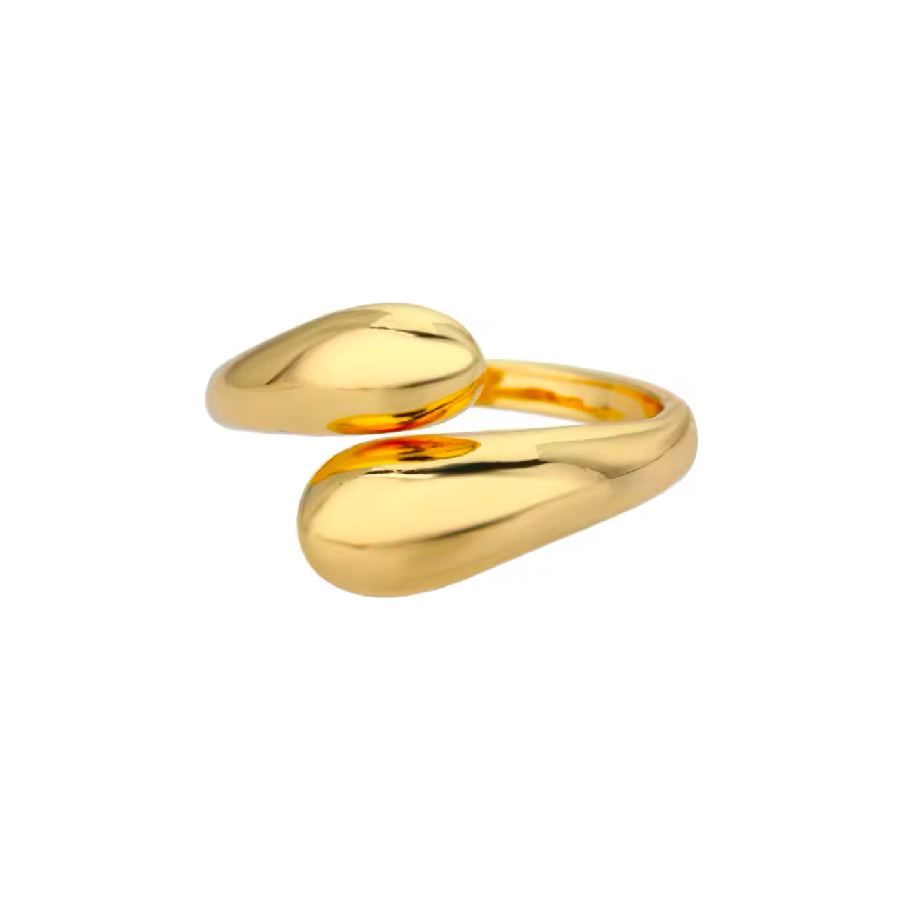 Rowan 18K Gold Plated Stainless Steel Hugging Ring