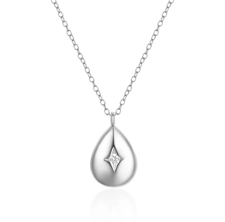 Isla Water Drop 925 Sterling Silver Pendant