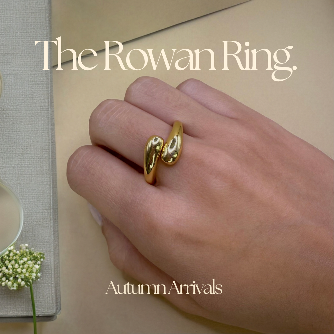 Rowan 18K Gold Plated Stainless Steel Hugging Ring