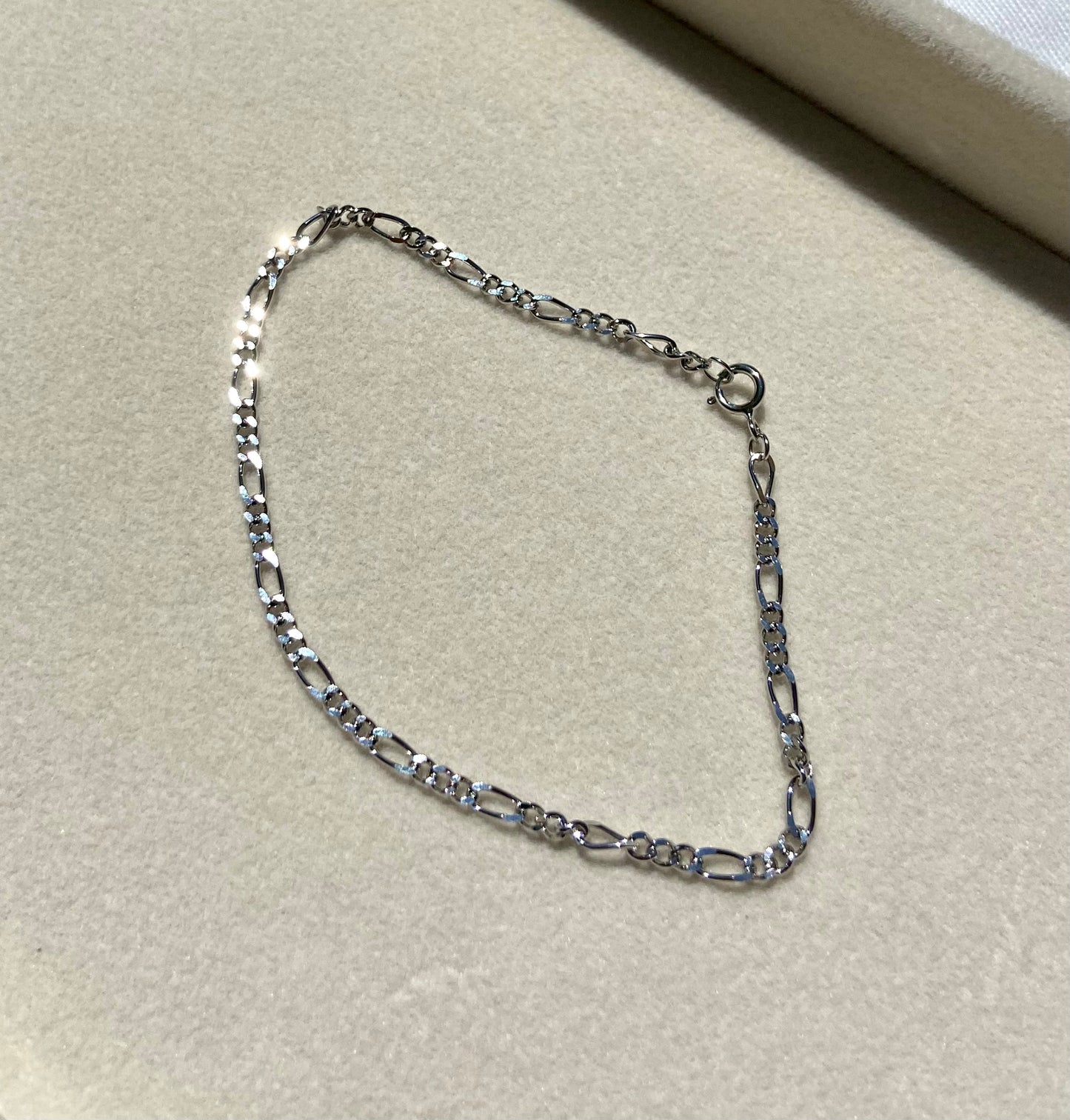 Catia Thin Figaro 925 Sterling Silver Chain Bracelet