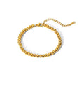 Brookie 18k Gold Plated Stainless Steel Beaded Bracelet