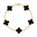 18k Vintage Motif Bracelet in Black Onyx