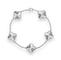 Silver Vintage Motif Bracelet in Full Silver