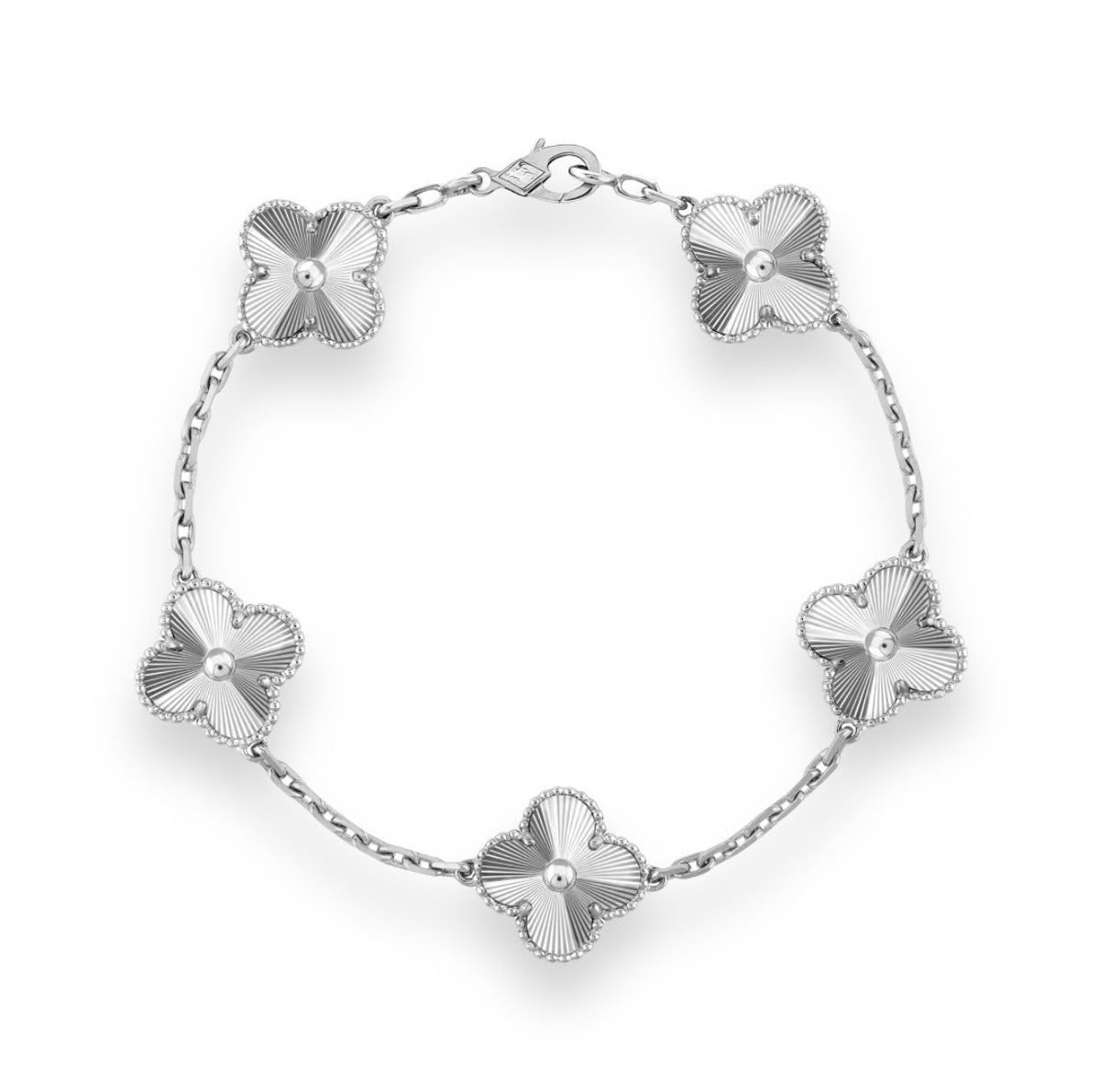 Silver Vintage Motif Bracelet in Full Silver