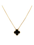 18k Vintage Motif Necklace in Onyx