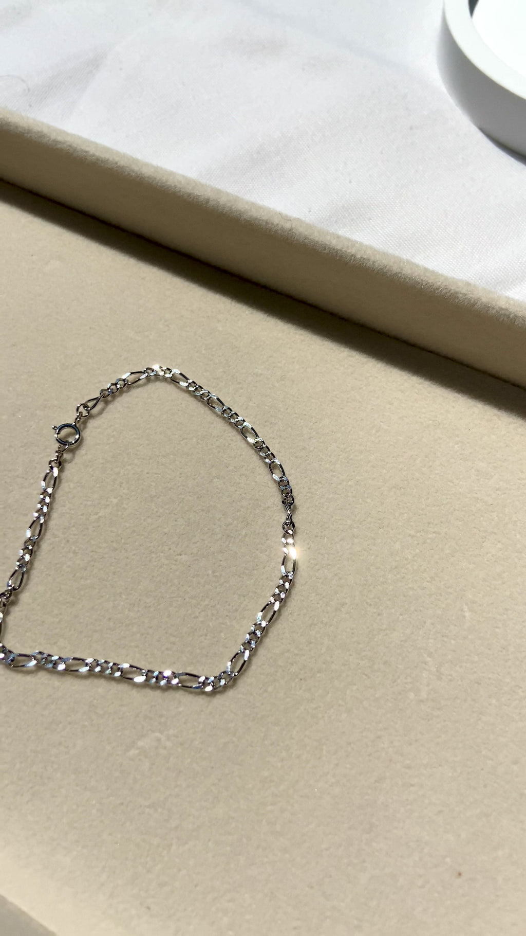 Catia Thin Figaro 925 Sterling Silver Chain Bracelet