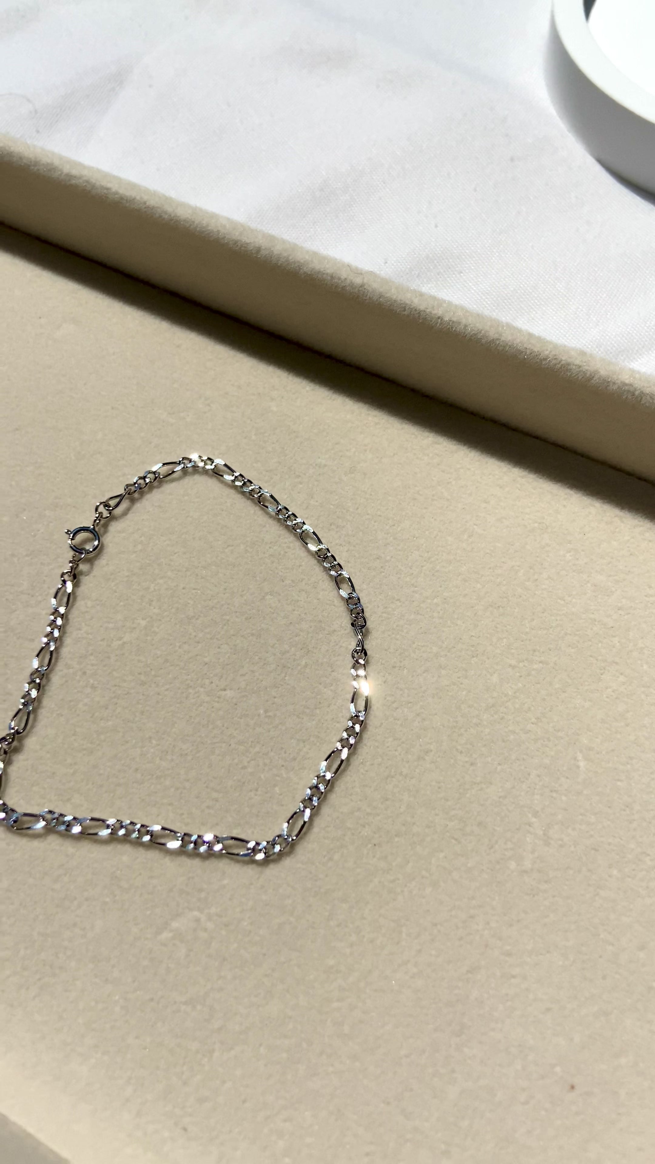 Catia Thin Figaro 925 Sterling Silver Chain Bracelet